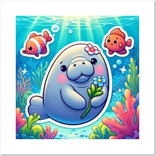 Baby Manatee Posters and Art